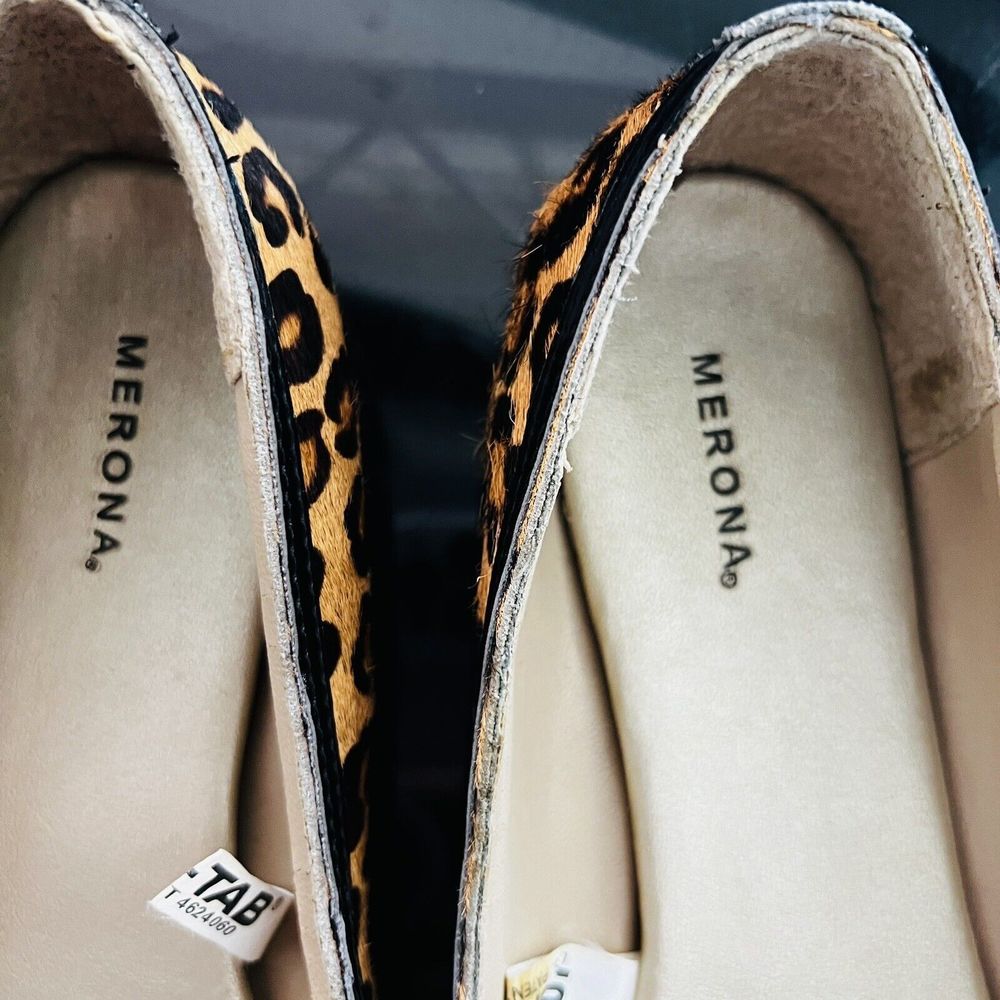 MERONA Cheetah Leopard Animal Faux Calf Hair Ballet Flats Casual Shoes Size 7 - Picture 5 of 11
